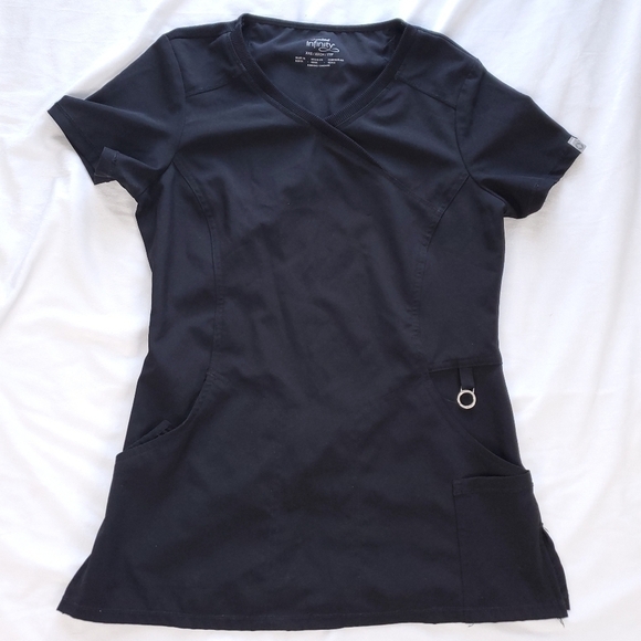 Cherokee Infinity Mock Wrap Scrub Top XXS - Picture 1 of 8
